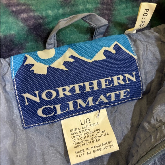 Vintage 90s Aztec Fleece/Windbreaker - Picture 4 of 4